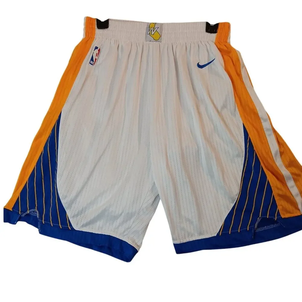 Nike NBA Basketball Shorts Youth XL 30-33 Golden State Warriors Y2K‎ Swoosh